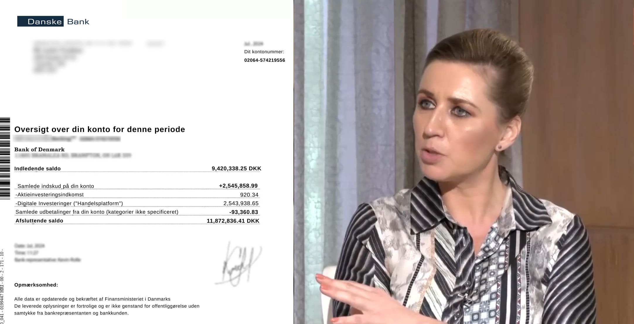 Prime Minister of the Denmark Mette Frederiksen